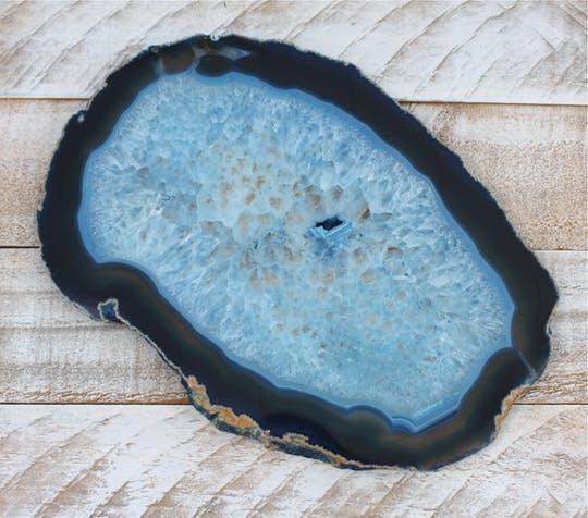 BLUE AGATE STONE PLATTER