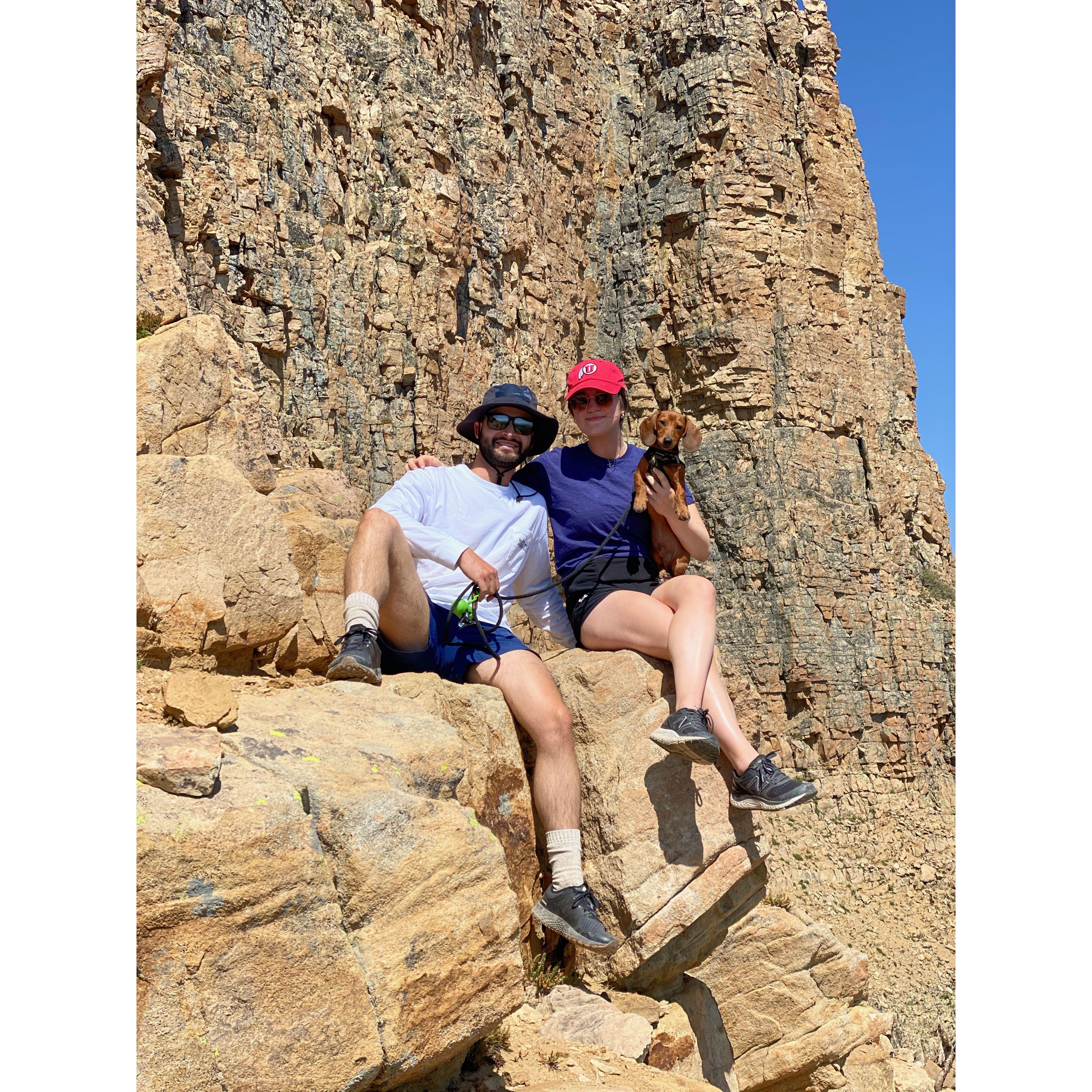 2021 - Bald Mountain trail in Utah - Beau hiked the entire thing!