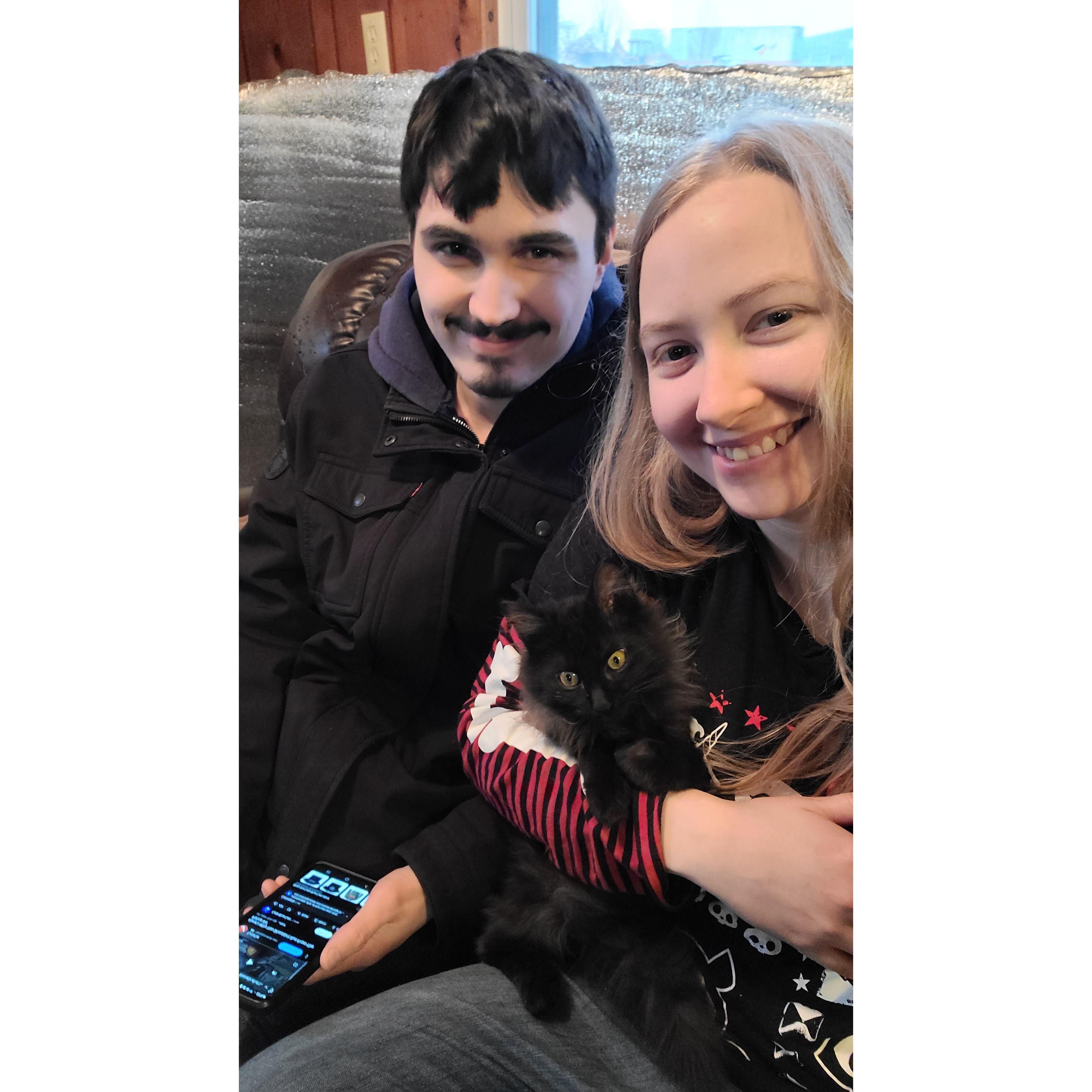 First Family Photo With Loki - Janesville, Wisconsin