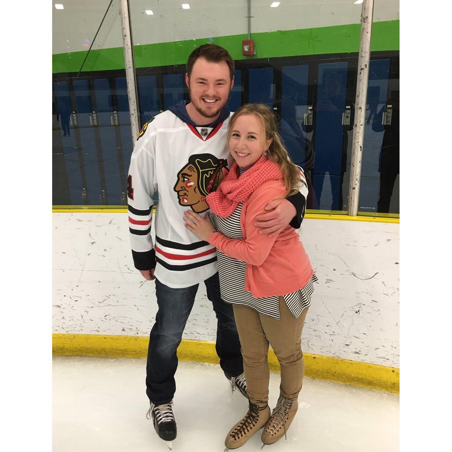 Our first photo ever taken together