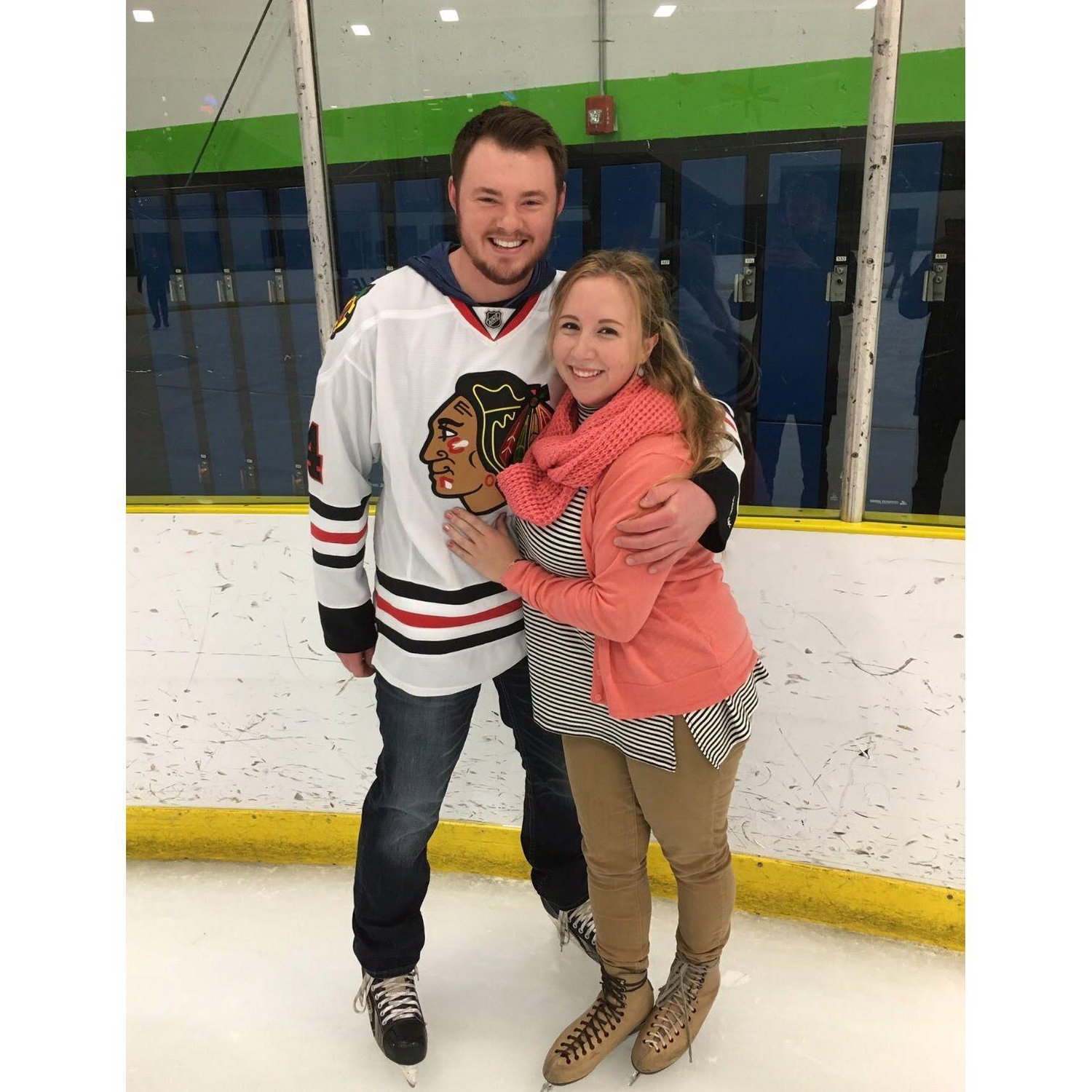 Our first photo ever taken together