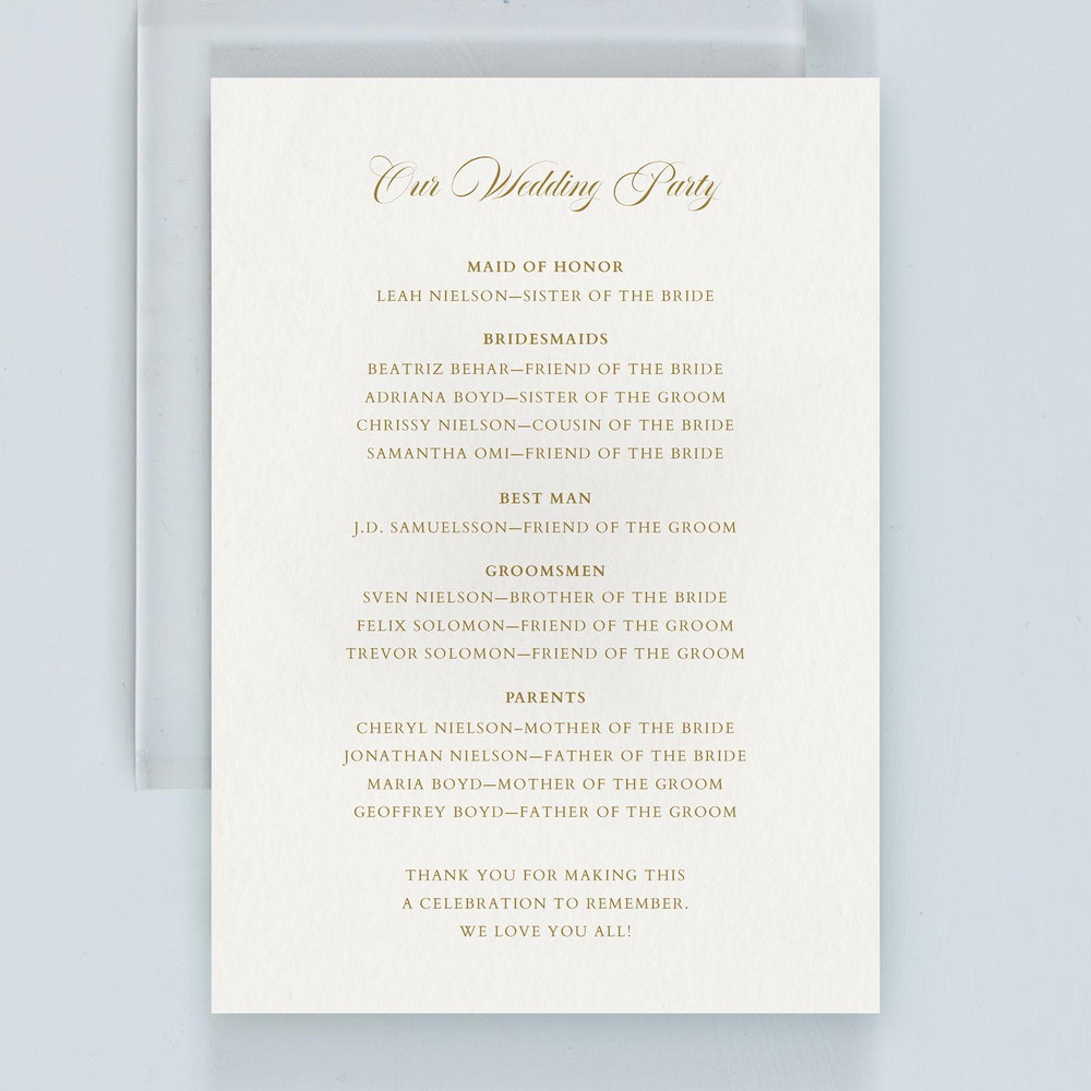 Eleanora | Dusty Cobalt | Zola Wedding Programs