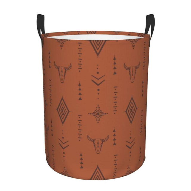 Large Laundry Basket Western Boho Home Decor Laundry Hamper With Handles Collapsible Laundry Baskets Waterproof Dirty Clothes Hamper Storage Basket Toy Bins For Room Bathroom Bedroom Decor