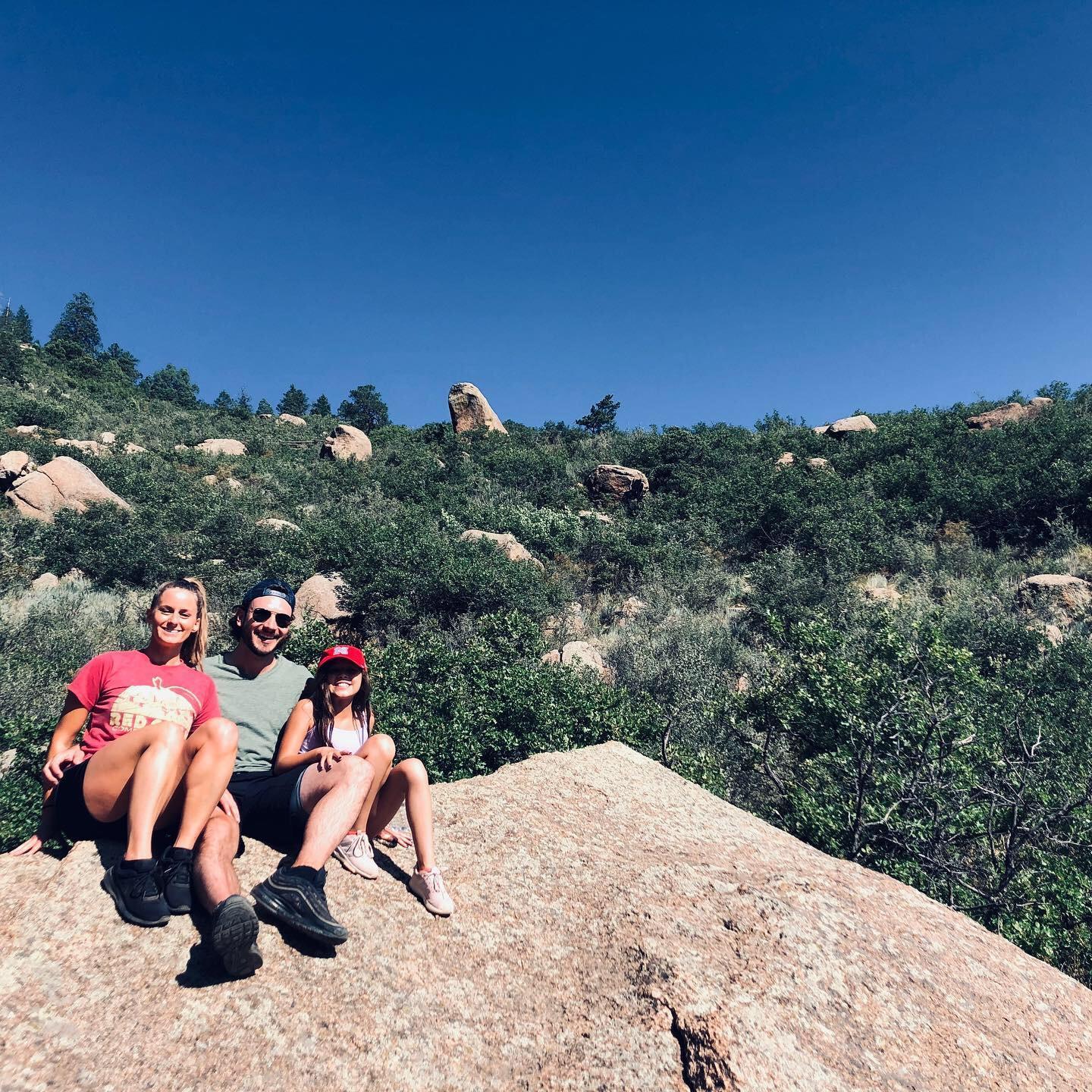 Hiking in the foothills of Colorado Springs with our niece, Shayla.