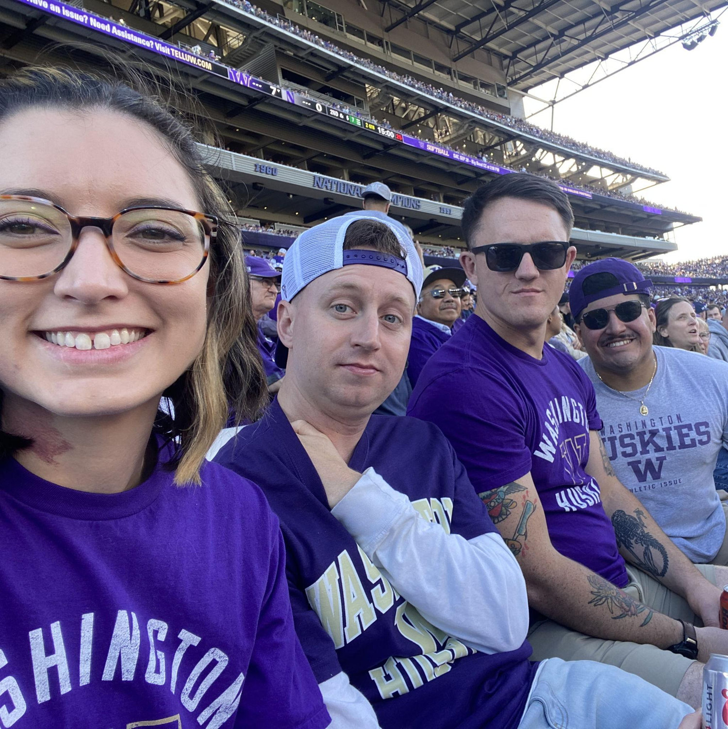 Washington Huskies game with roomies, John and Momo. (SEP 2024)