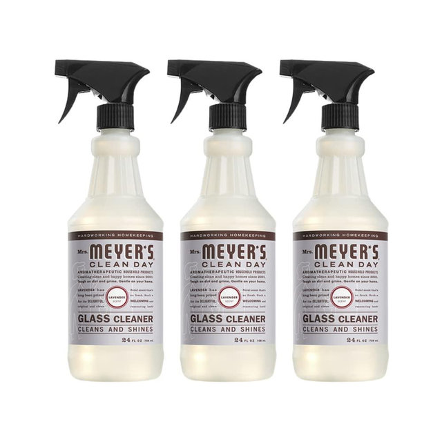 MRS. MEYER'S CLEAN DAY Glass Cleaner, Lavender Variation, 24 Fl Oz (Pack of 3)