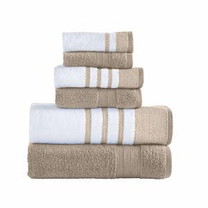 Cotton Bath Towel Set, Beige Tan