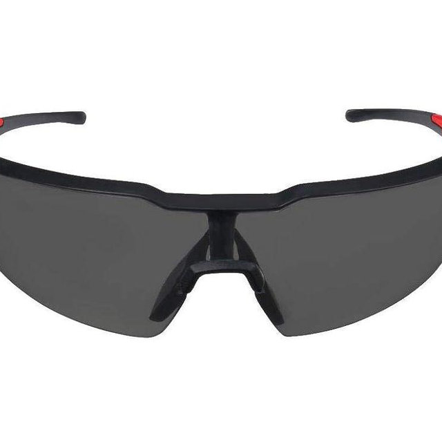 Milwaukee Anti-Fog Safety Glasses Tinted Lens Black/Red Frame 1 pc. - Case of: 1;