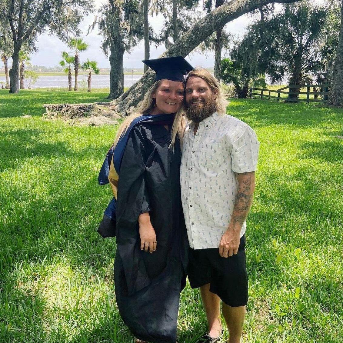 AUGUST 30, 2020: Kendall graduates grad school.