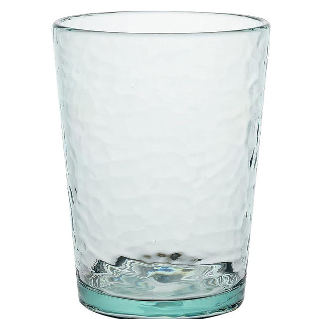 KLIFA- NICE- 14.7 ounce, Set of 6, Acrylic Tumbler Drinking Glasses, BPA-Free, Stackable Plastic Drinkware, Dishwasher Safe Cups, Light Teal