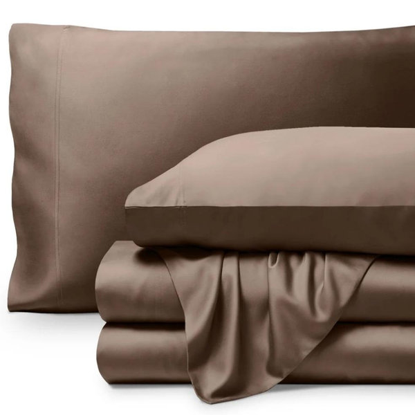 Rayon From Bamboo Sheet Set/color- taupe/king size