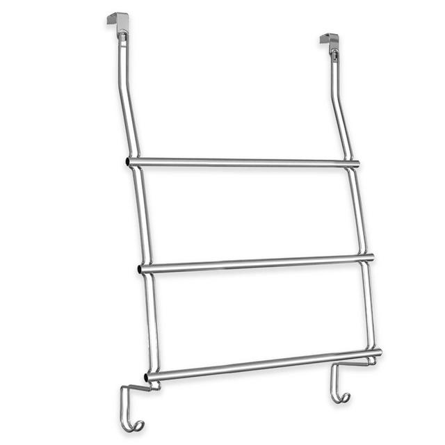 iDesign® 3-Bar Over-the-Door Towel Rack in Chrome