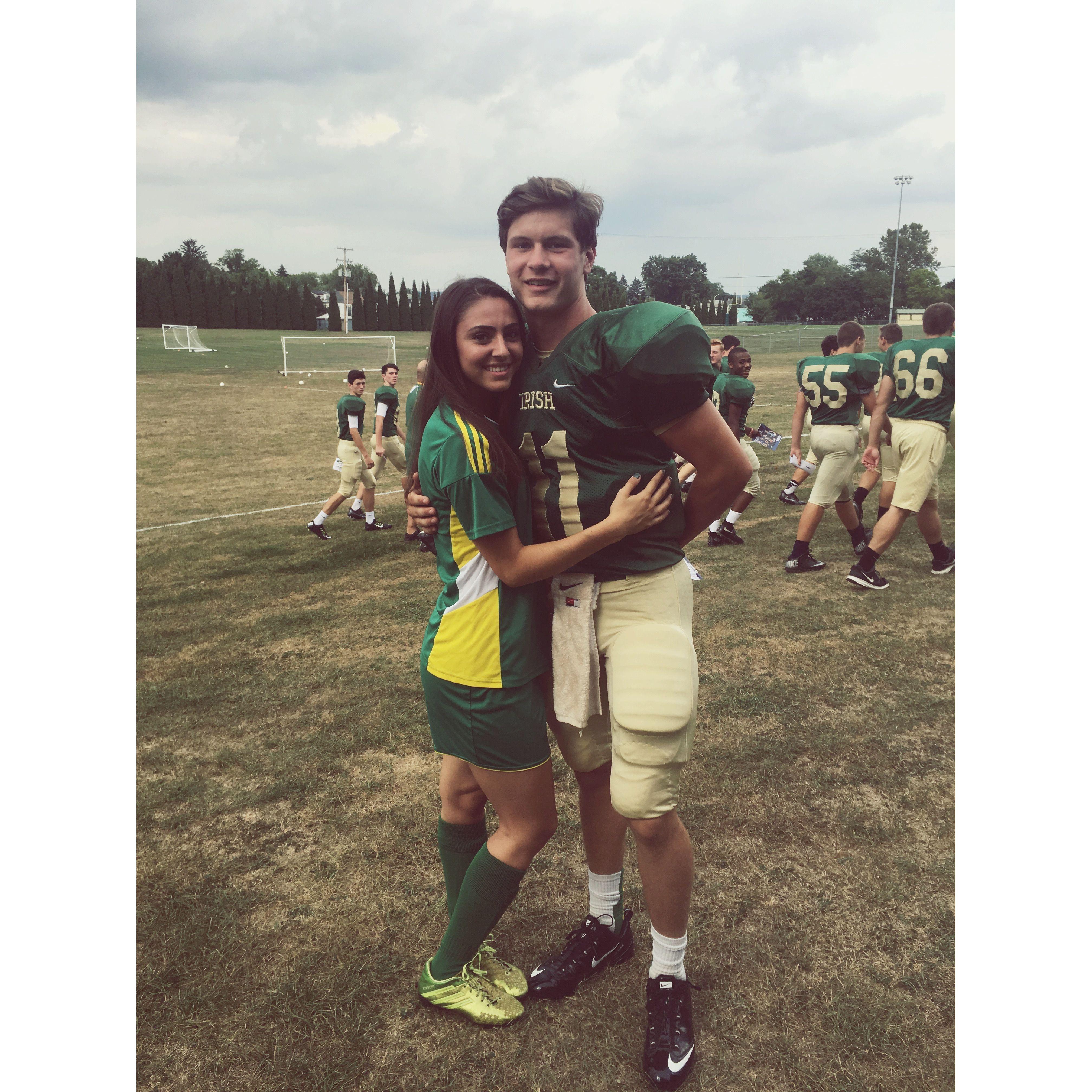 The start of our senior year football and soccer seasons.