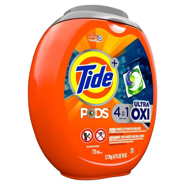 Tide Pods Laundry Detergent Pacs Ultra Oxi - 73ct