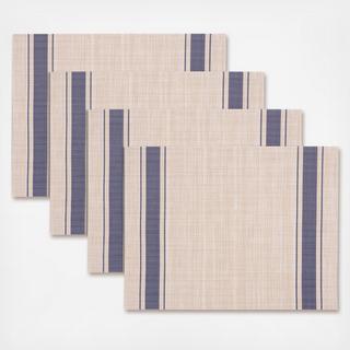 Farmhouse Stripe Placemats, Set of 4