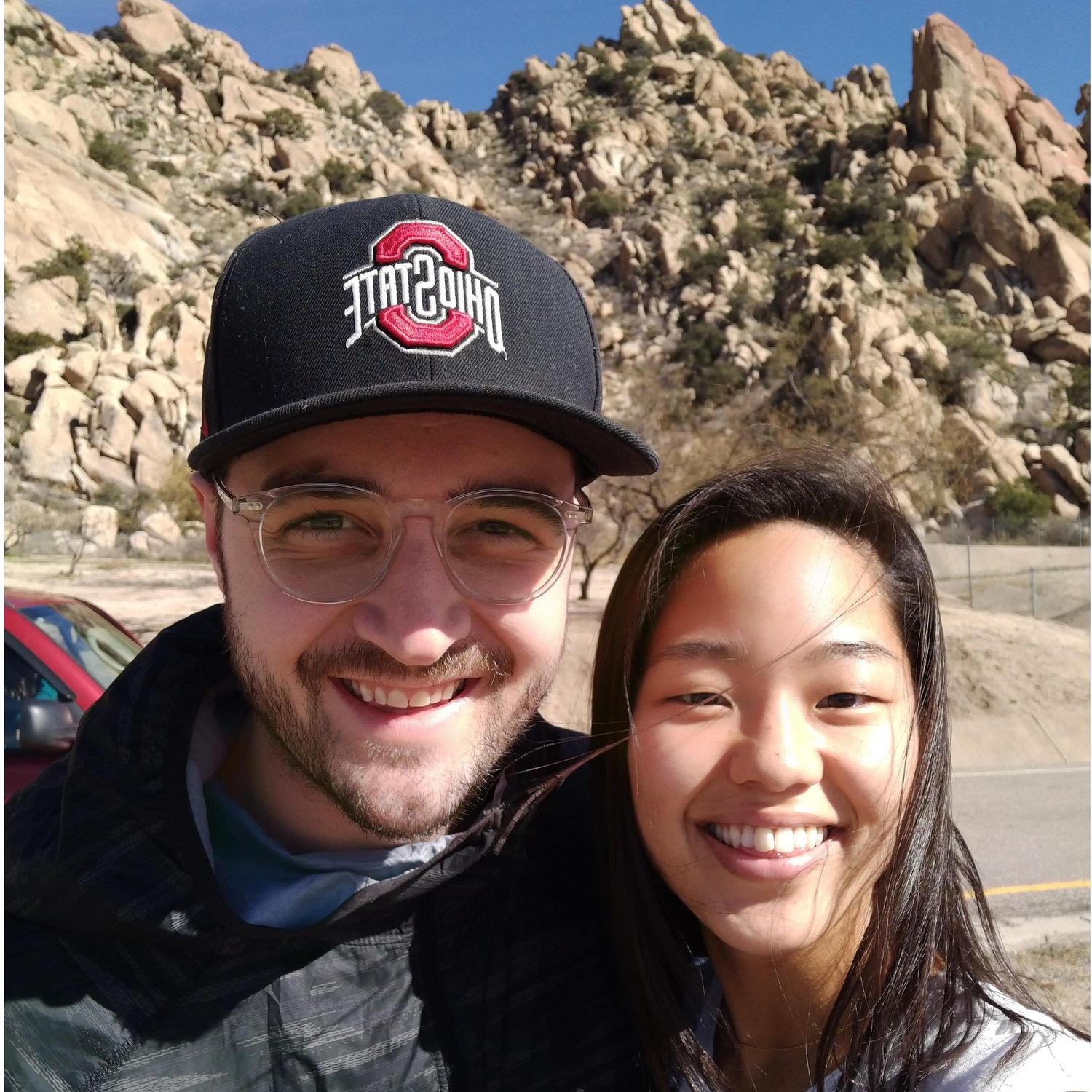 4 day road trip to the sunshine coast, California!  Good job to Bruce and his brother Brady! Somewhere in Arizona, Winter 2019
いよいよアメリカ横断しながらの引っ越し。ブルースとブルースの弟のおかげで無事4日間かけロサンゼルスに到着しました。