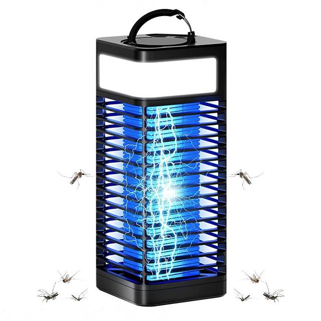 Bug Zapper,Bug Zapper Indoor, Bug Zapper Outdoor,Mosquito Zapper,Mosquito Trap, Fly Zapper, Cordless Bug Zapper,Mosquito Killer for Home Garden and Patio Use （Black）