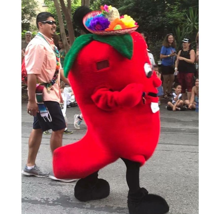 A chili pepper and her bodyguard