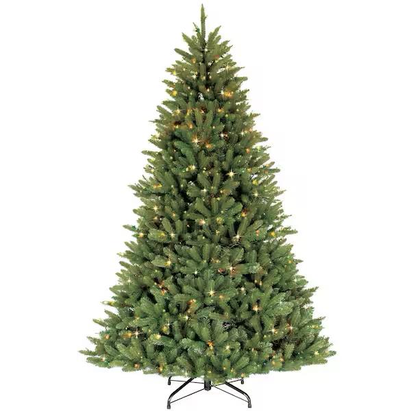 Puleo International 6.5 ft. Prelit Incandescent Fraser Fir Artificial Christmas Tree with 500 UL-Listed Clear Lights 277-FF-65C5