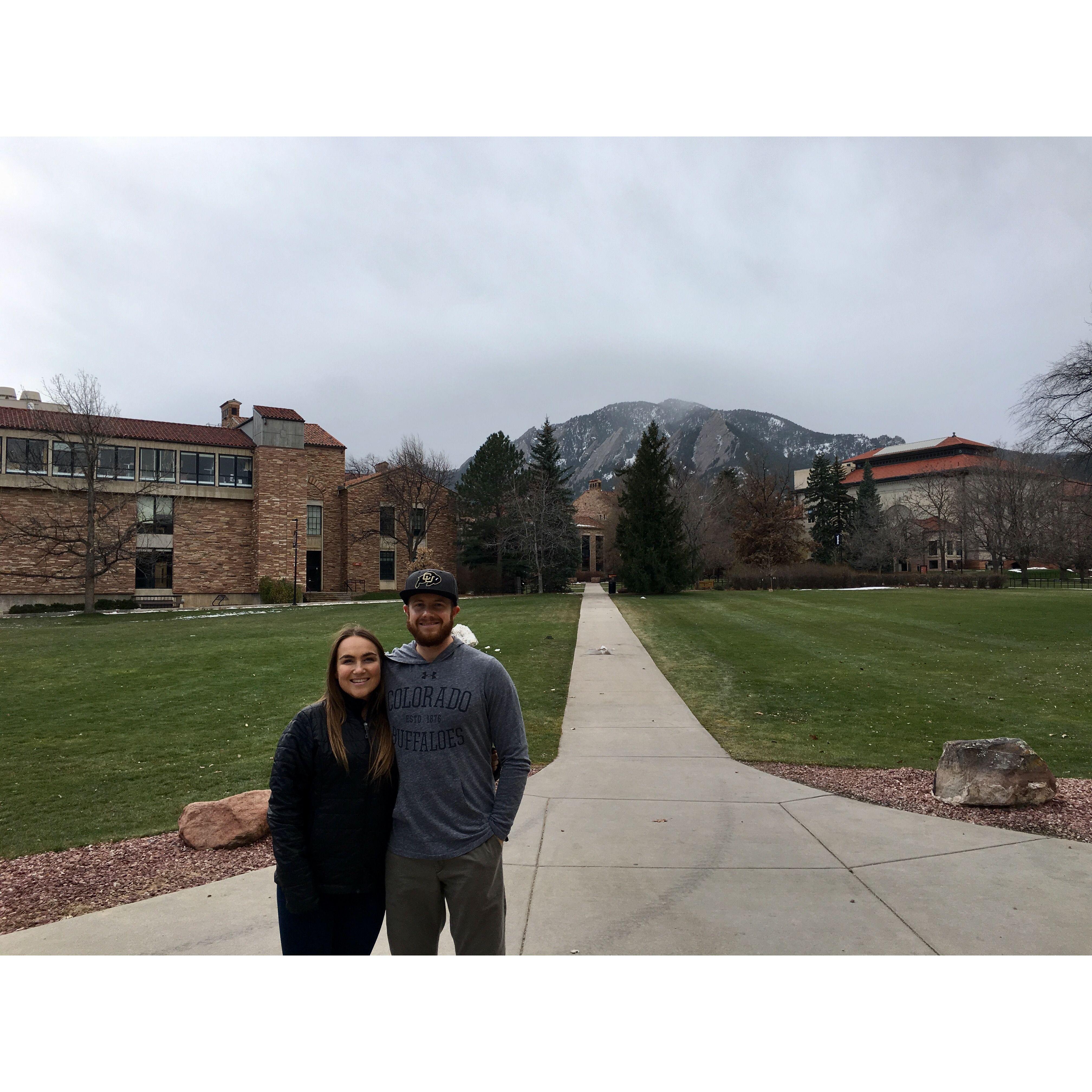 Marissa's first trip to Colorado visiting CU!