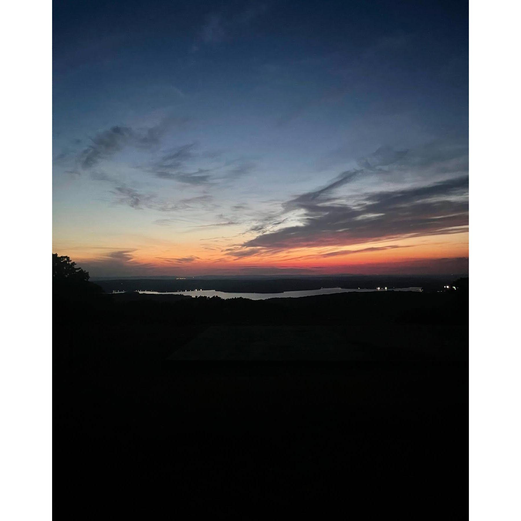 Where Luke and Rhi watched their first sunset together and slow danced under the stars <3