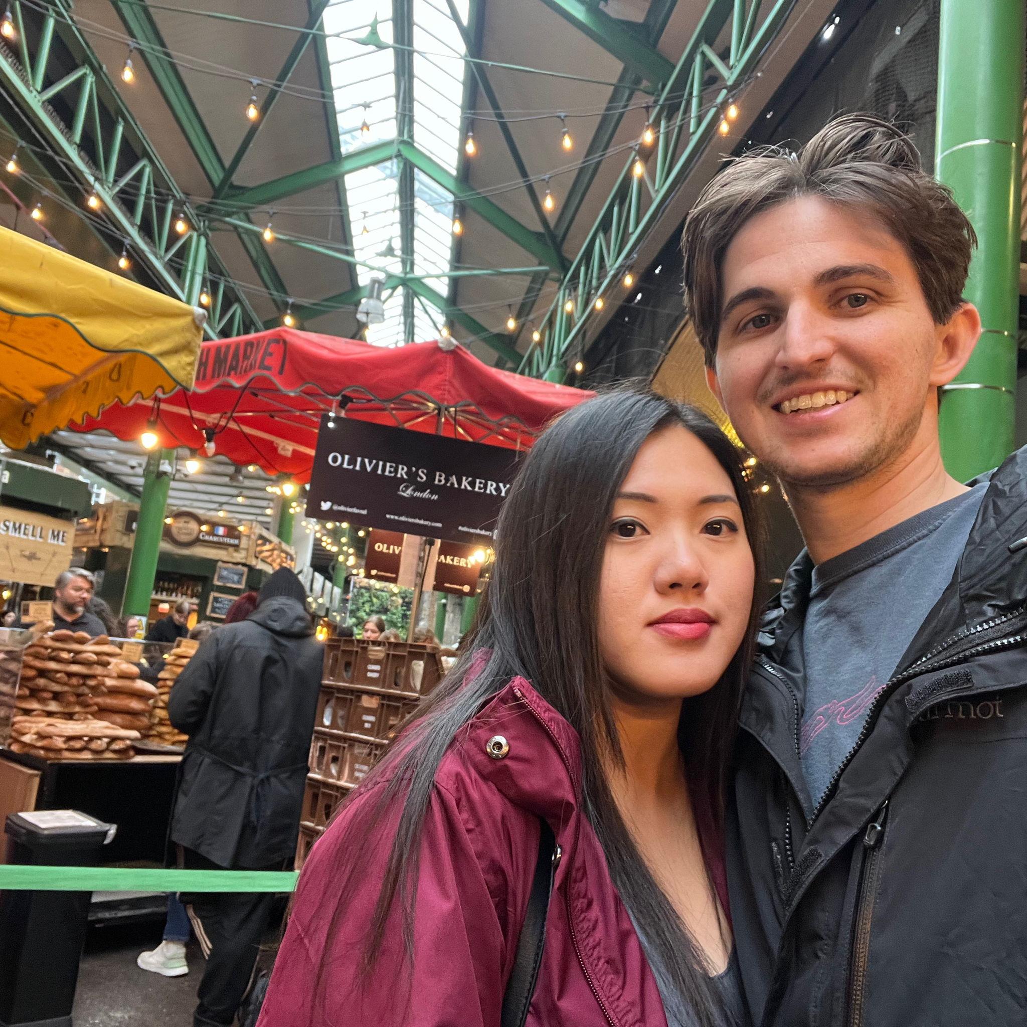 Borough Market in London, a must-visit for cheese and olive lovers