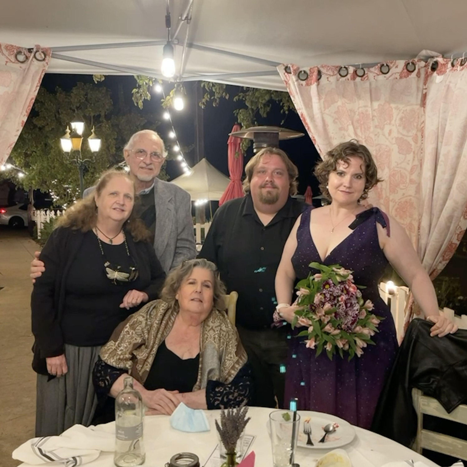 Christina's Birthday, with Brian's Mom Debra, Brian's Step-dad Tom, and Christina's Mom Rosanne!