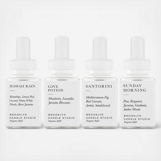 Brooklyn Candle Scent Refill Set for Diffusers, Set of 4