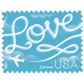 Love Skywriting Stamps - Sheet of 20