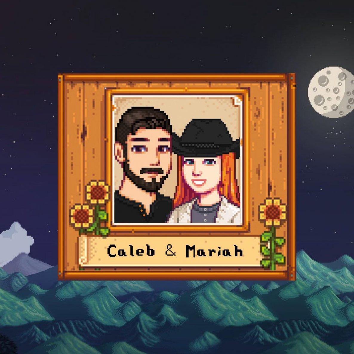 This is a picture of us as Stardew characters
