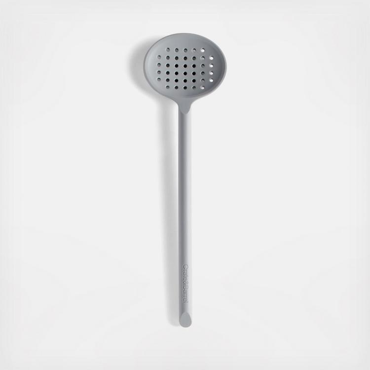 Crate & Barrel White Silicone and Stainless Steel Mini Spatulas