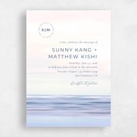 Purple Wedding Invitation - Dacosta Portrait