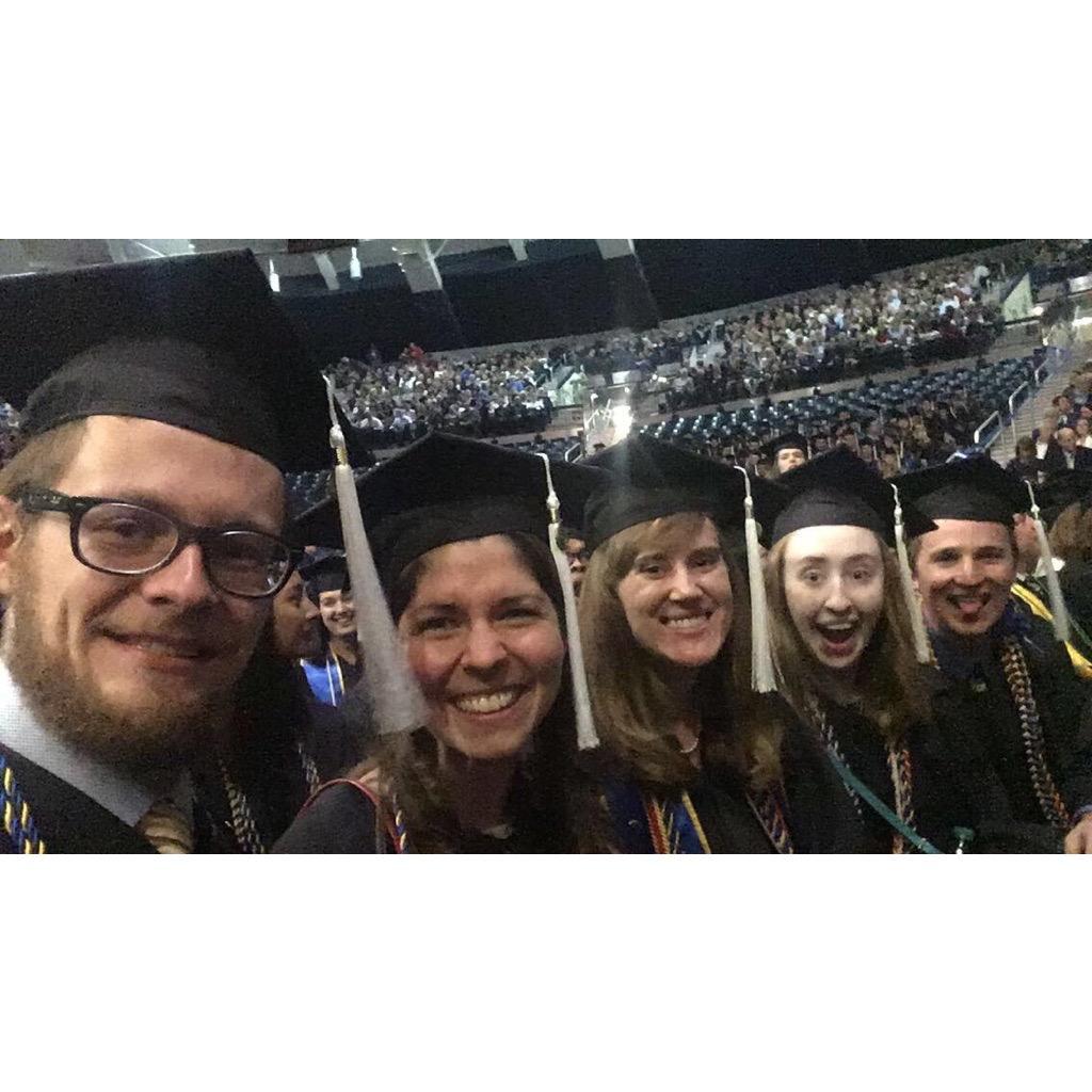 Graduation May 2018 with Jenny, Ally, and Ryan :))