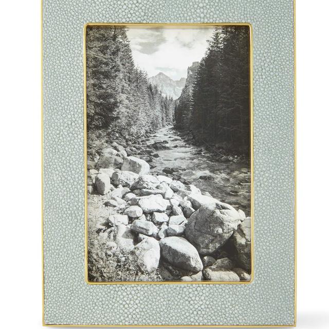 AERINMist Classic Faux-Shagreen 5" x 7" Picture Frame