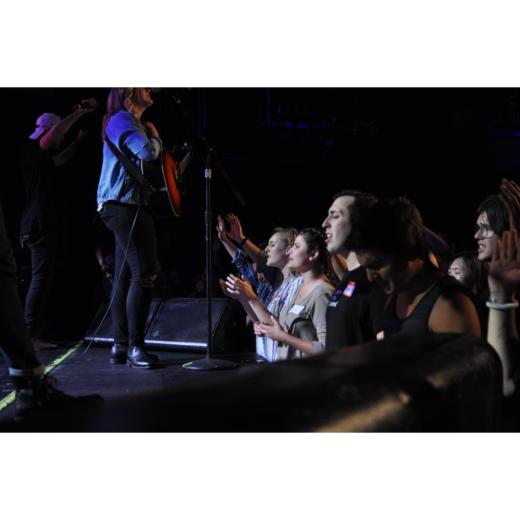 I didn't notice until after we had started dating that I took a LOT of pics of Matt on photo team at church...