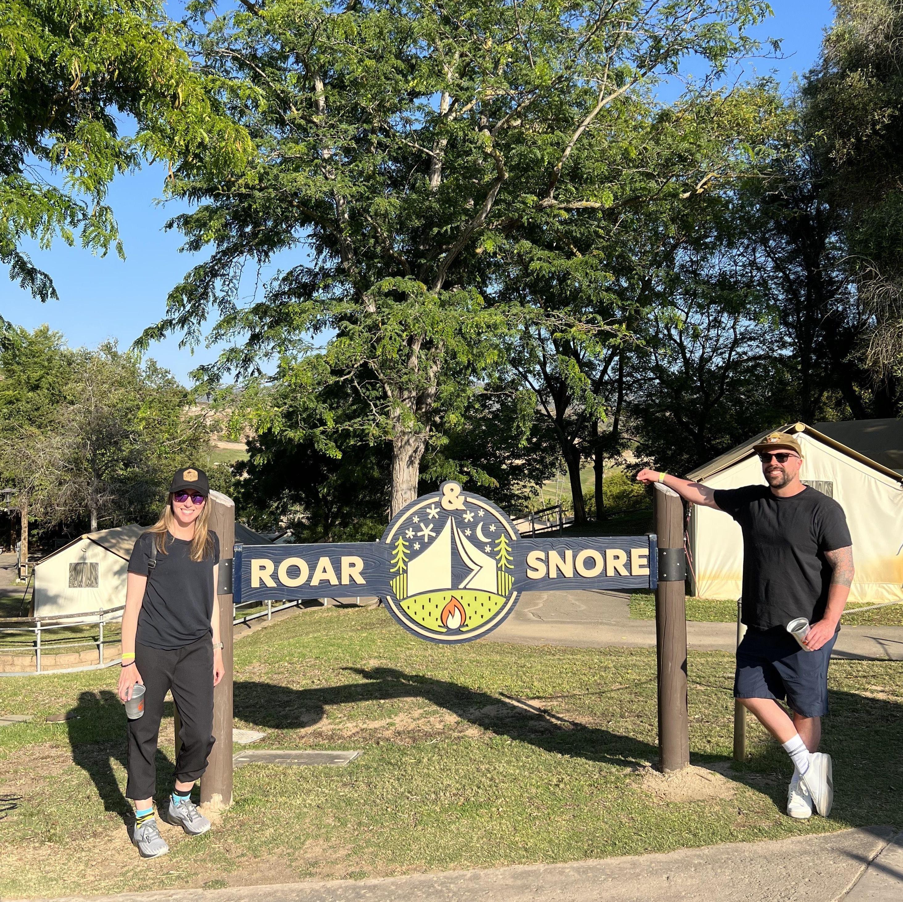 Overnight camping at the San Diego Zoo.
