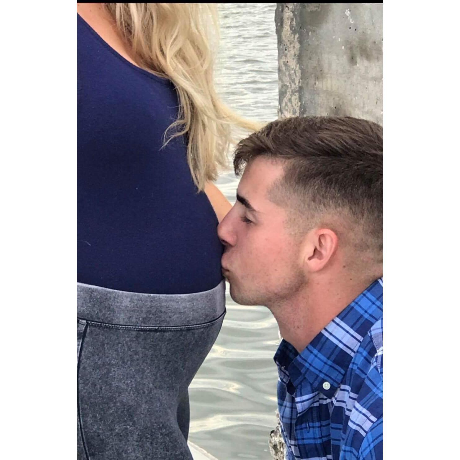 Our first pregnancy announcement.