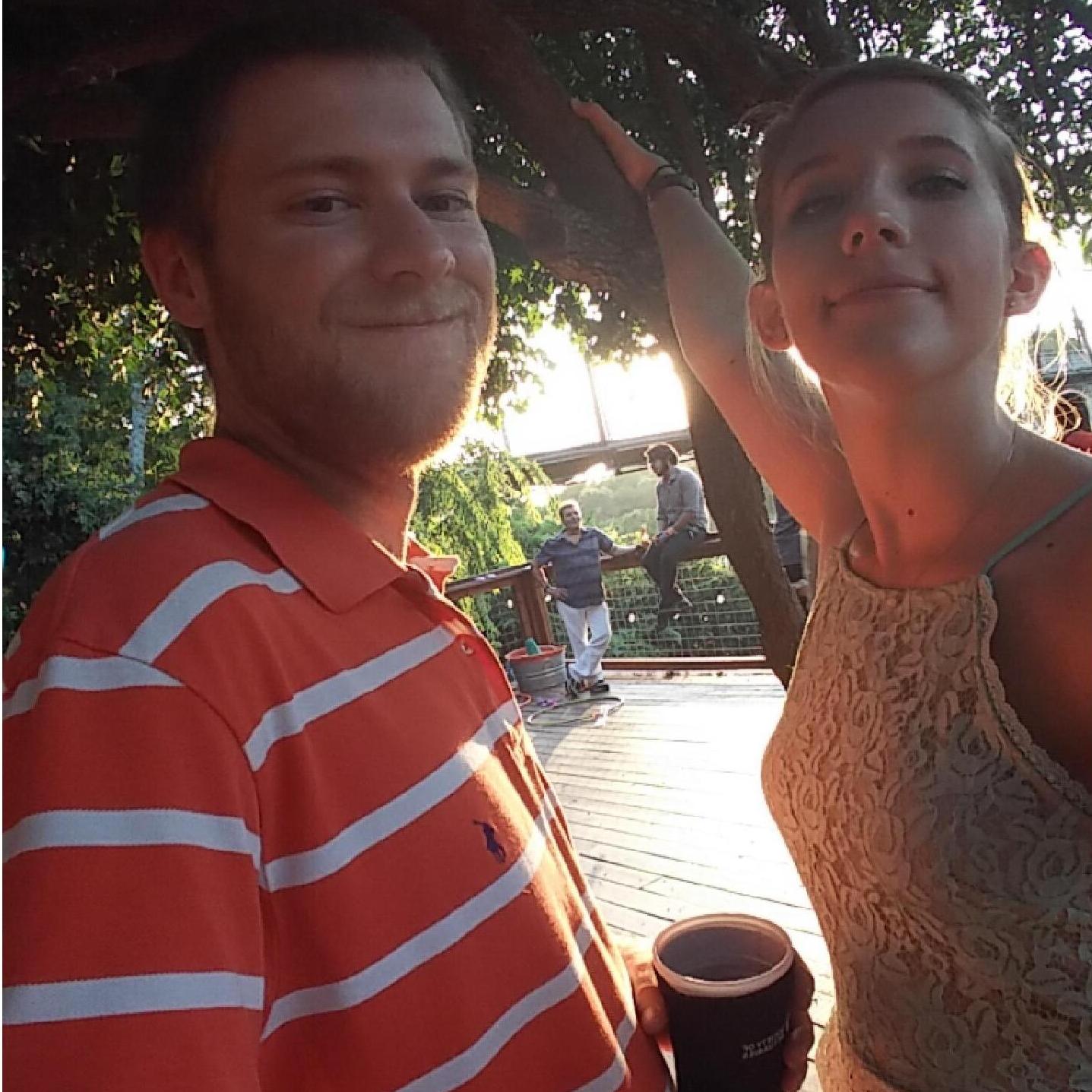Celebrating Andrew's cousin's wedding-- June 2016
