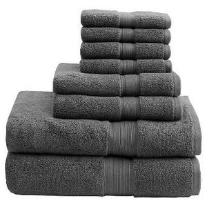 GRAY - Cotton Towel 8pc Set