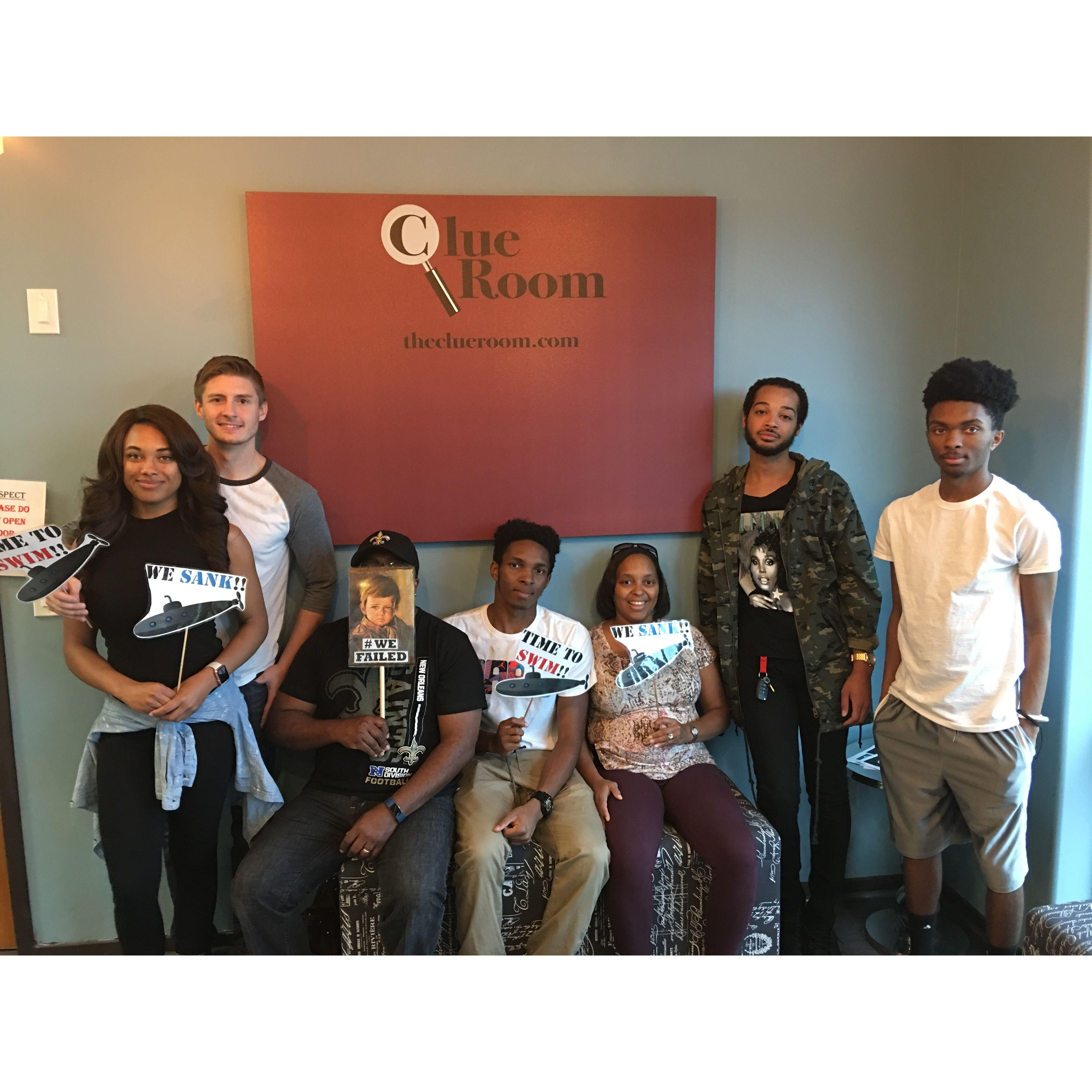 Our First Escape room. We lost lol