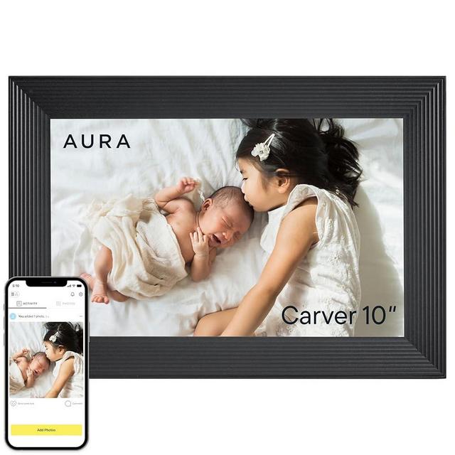 Aura 10" HD Digital Picture Frame | Wirecutter's Best Digital Frame for Gifting | Send Photos Directly to Your Frame from Anywhere | Quick & Easy Setup Over WiFi | Free, Unlimited Storage (No Ads)