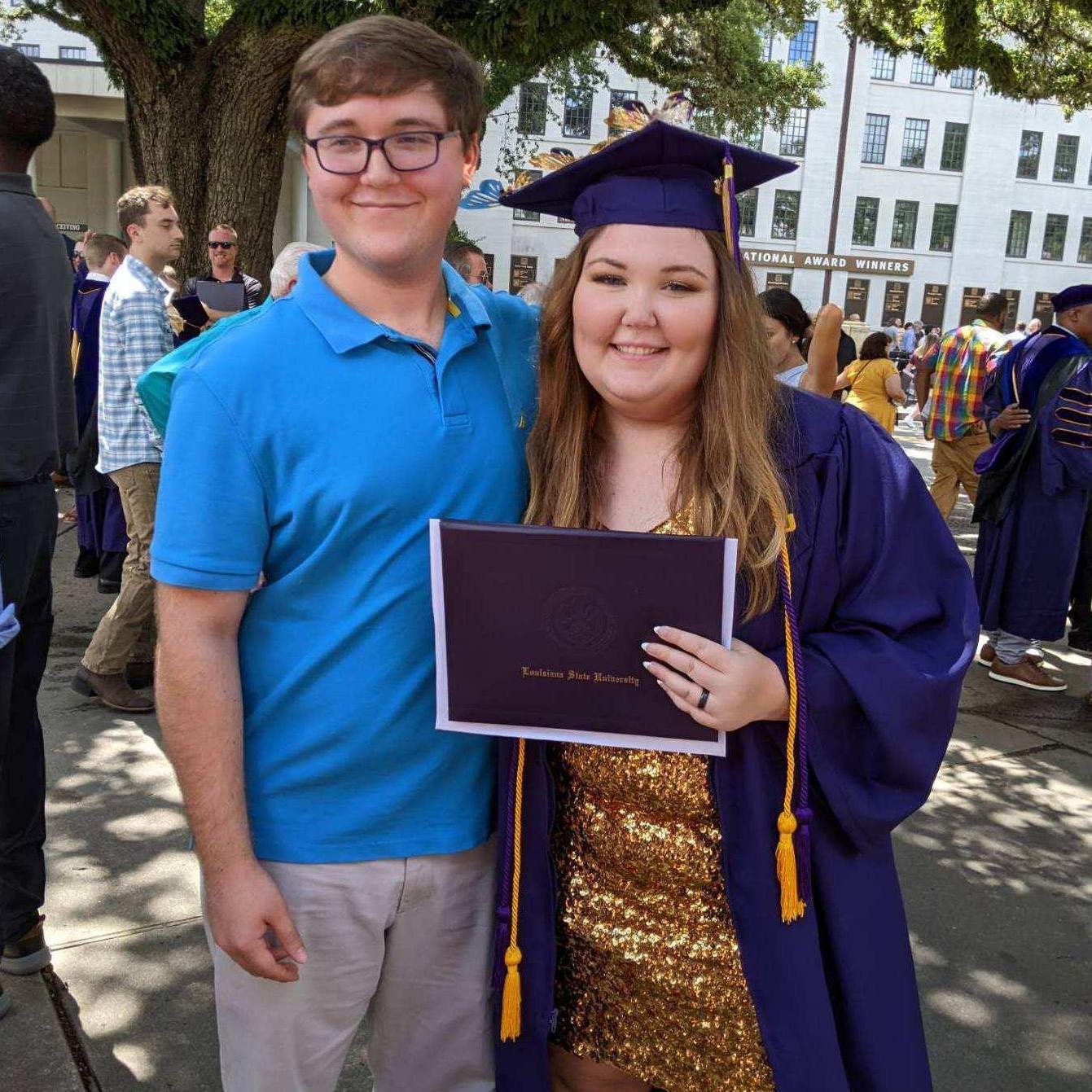 Ari's graduation day from LSU! One of Evan's proudest moments. Tiger Stadium, Baton Rouge, LA. 8.13.22.