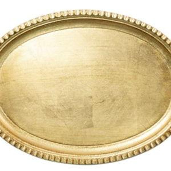 Florentine Wooden Accessories Small Oval Tray