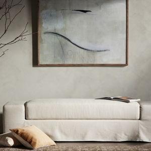 ANDREA SLIPCOVERED ACCENT BENCH