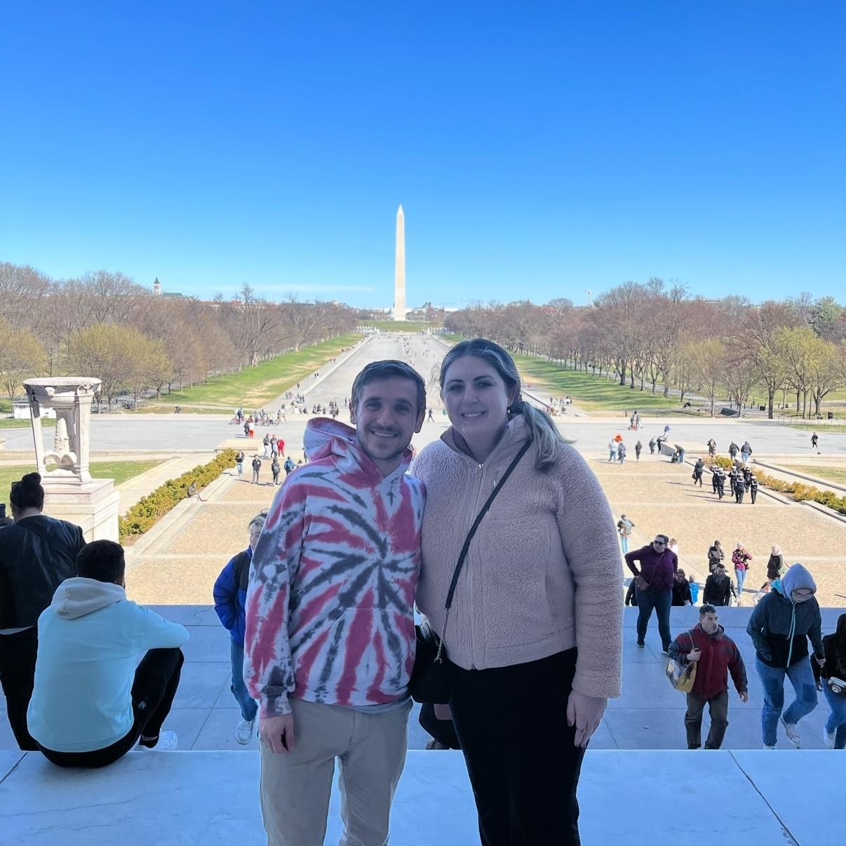 March 2023
Alexia’s first time in DC! We stopped to check out the Lincoln Memorial on our way back from South Carolina. We took a road trip down there for spring break!