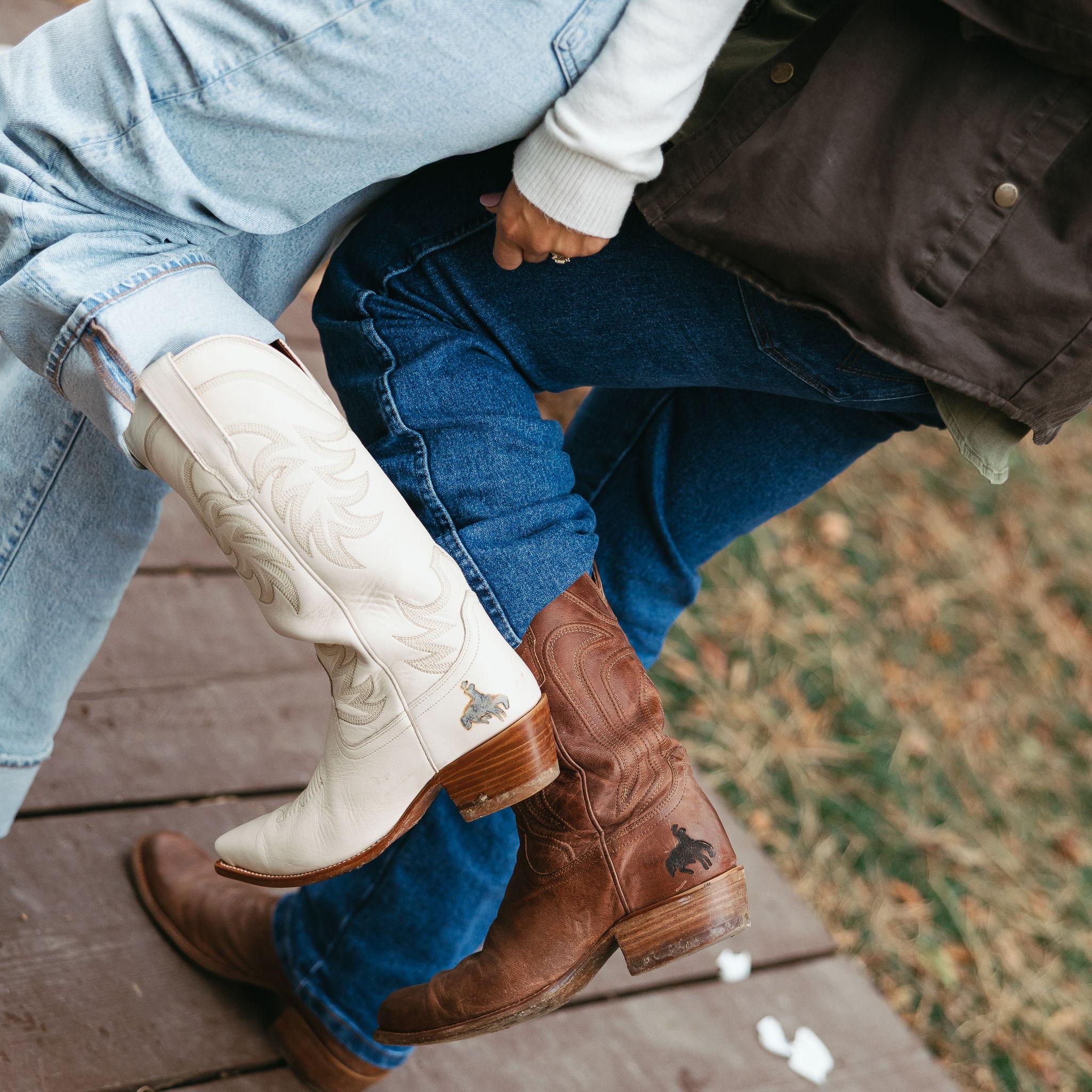 Josiah took Kayla to get their Tecova boots branded hours before the proposal!
