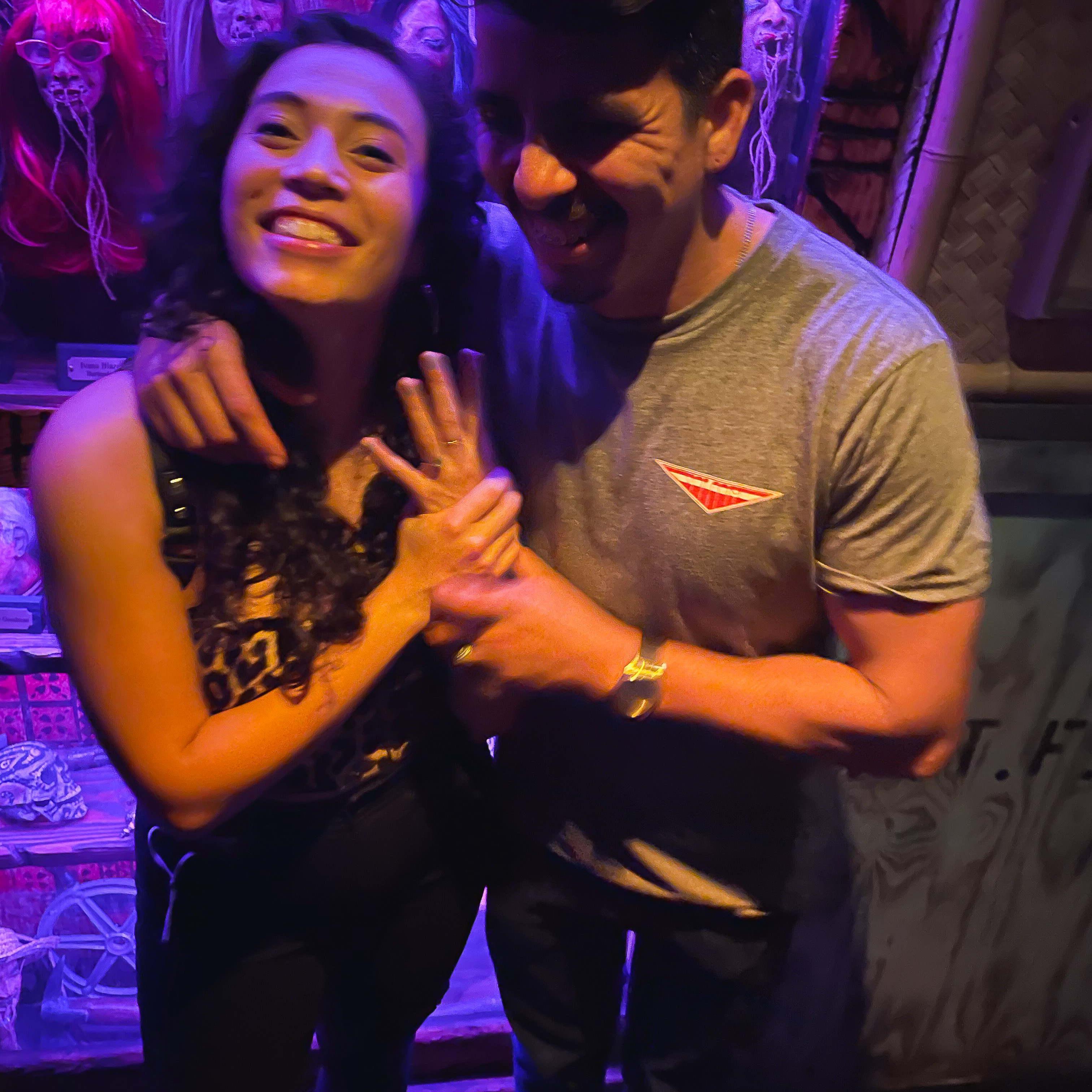 Golden Tiki shrunken heads engagement! 
