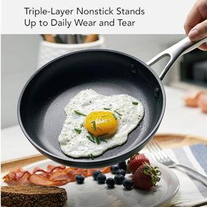 KitchenAid Hard Anodized Induction Nonstick Fry Pan/Skillet, 8.25 Inch, Matte Black