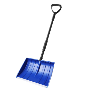 Yocada Snow Shovel for Driveway Home Garage Snow Removal with D-Grip Handle Aluminum Strip 48 inch Long Large Capacity Shovel for Garden Car Camping Outdoor