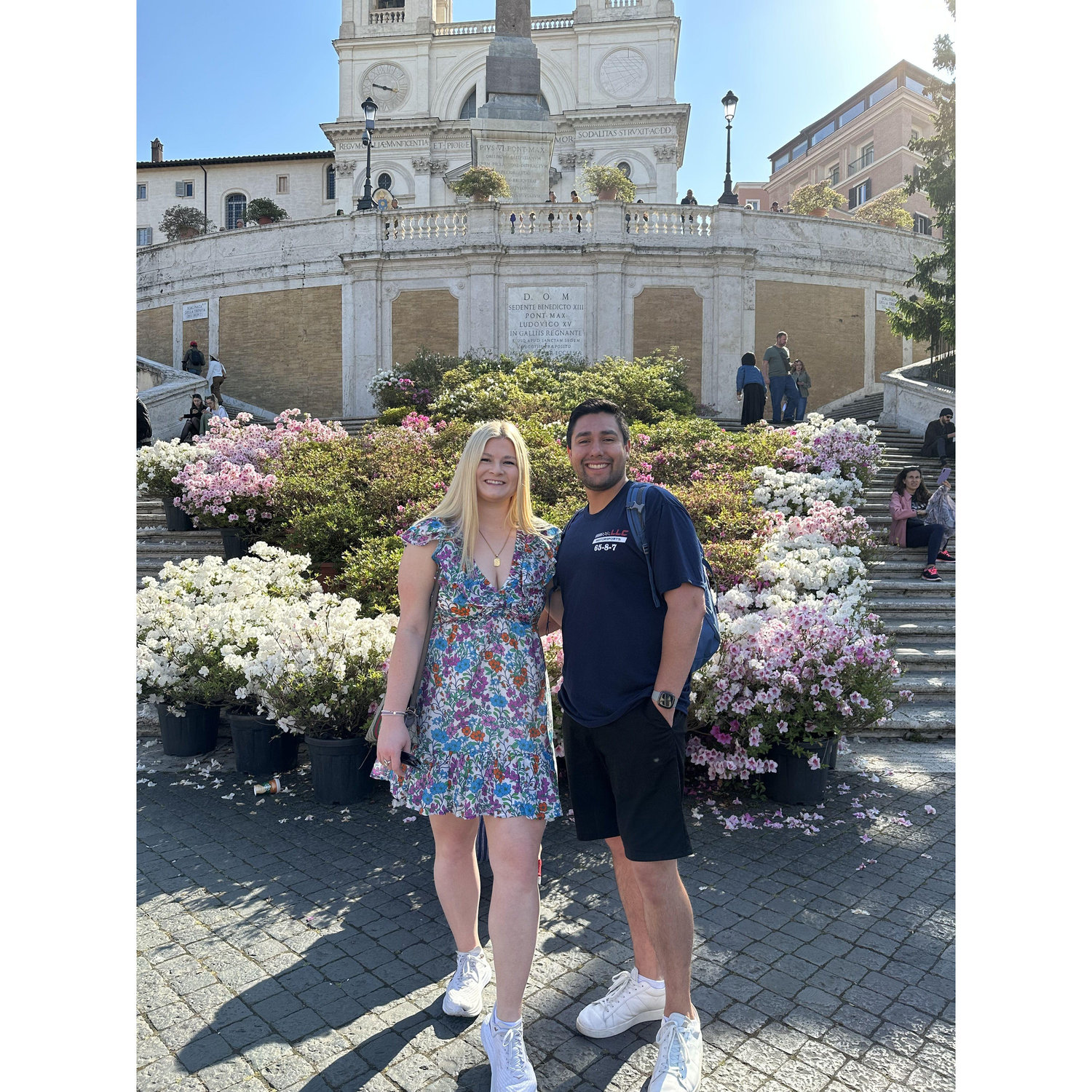 On the Spanish steps in Italy🇮🇹